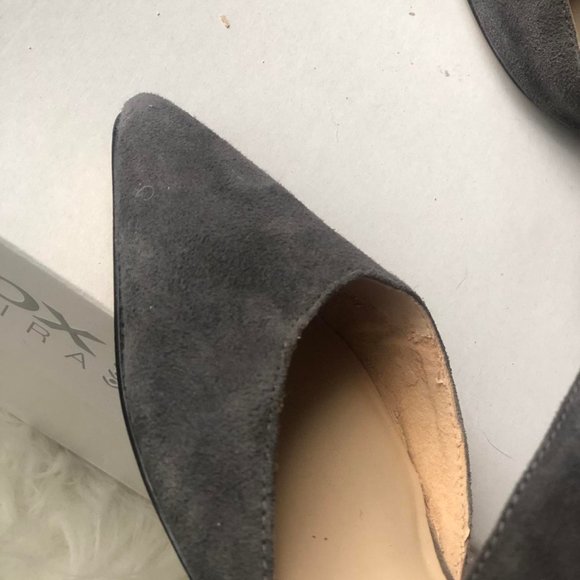 Nine West Grey Suede Kitten Heels - Picture 6 of 7